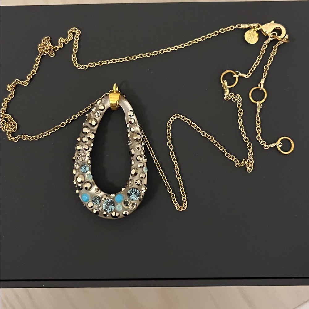 Alexis Bittar - Elegant Gold and Silver Pendant Necklace - Picture 2 of 2